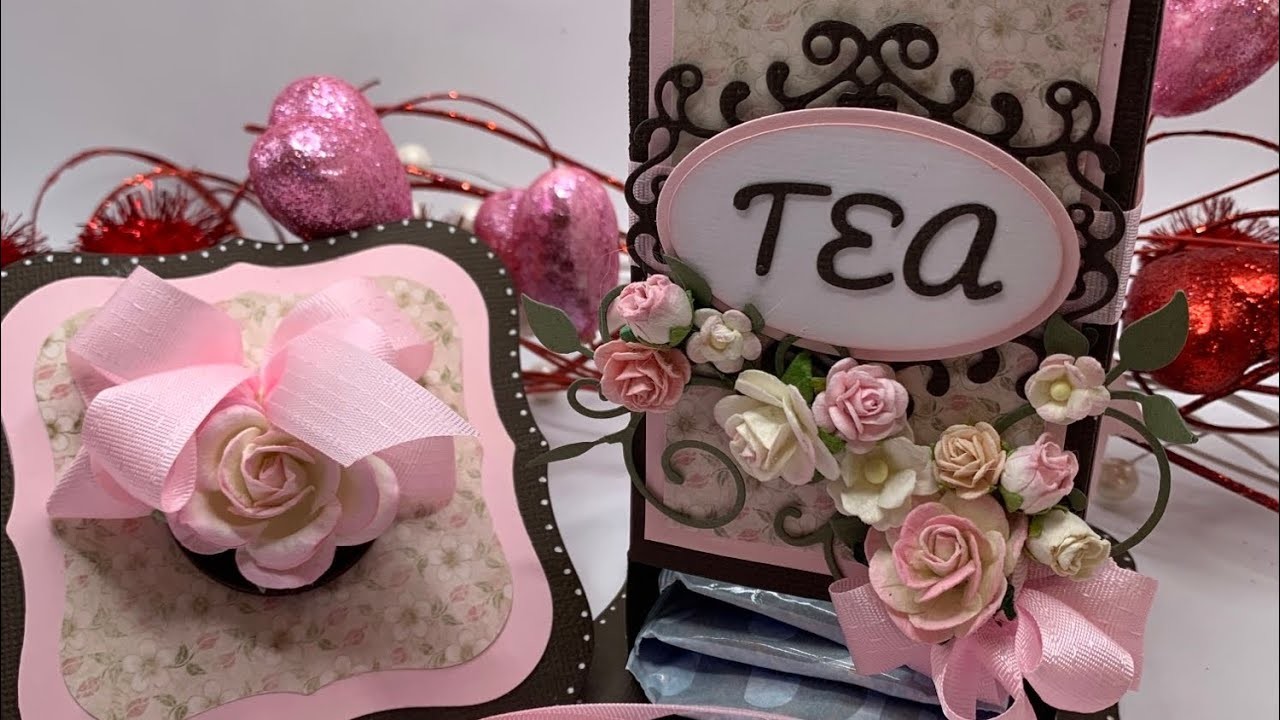 Craft with Me.Decorating Tea Tower. Really Reasonable Ribbon and flowers. Paper Crafting Ideas