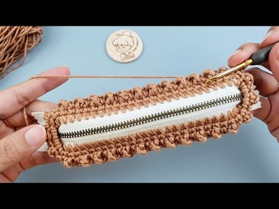 Crochet Purse with Zipper Mini Popcorn Stitch | ViVi Berry DIY
