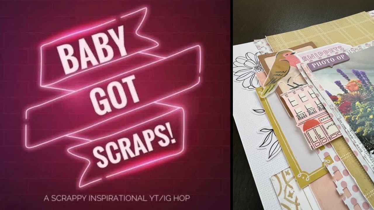 Cute | Scrapbook Layout Process | Baby Got Scraps | #scrapbuster