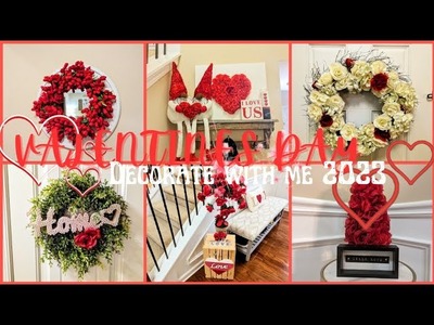 DECORATE + CLEAN WITH ME  VALENTINE'S DAY 2023 PART 2❤️❤️ | Foyer Room Decorating