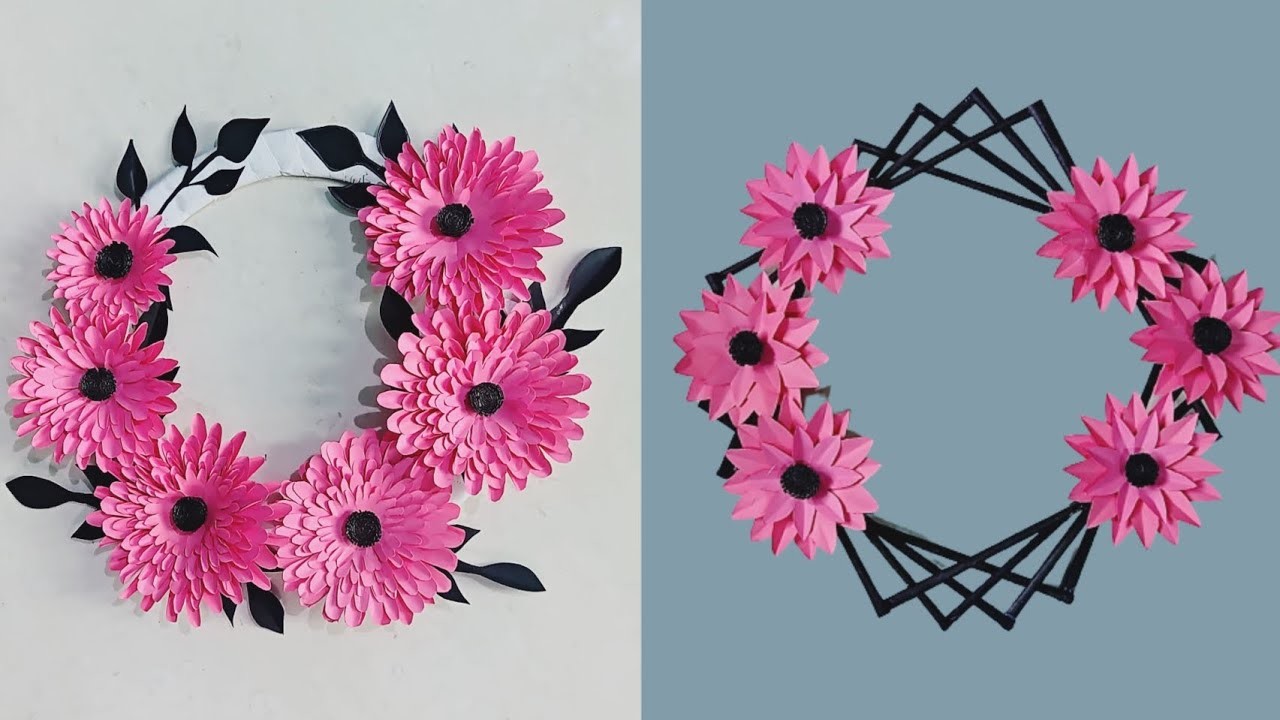 DIY.2 Different Types Of Wall Hangings.Wall Mate.Room Decor.Paper Crafts. 