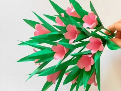 DIY Paper Flower BOUQUET I Paper Flower Craftidea