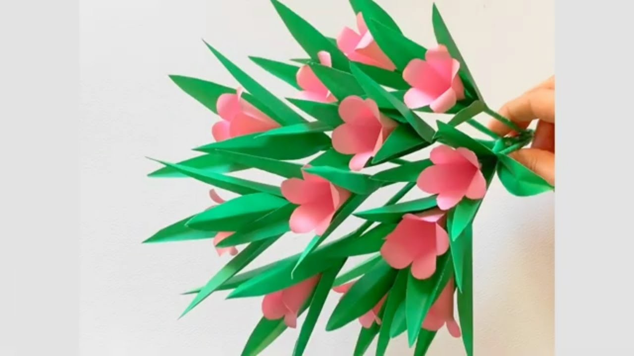 DIY Paper Flower BOUQUET I Paper Flower Craftidea