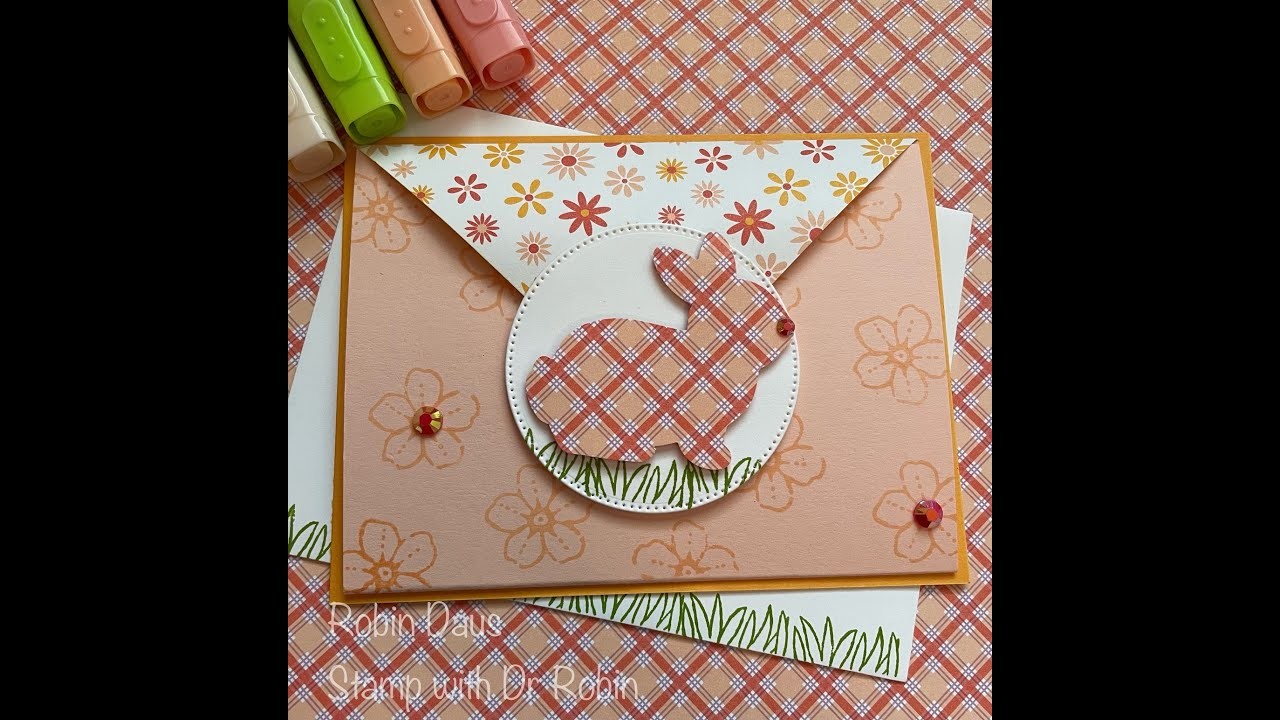Easter Bunny Envelope Fold Card