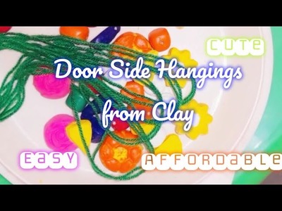 Easy Clay Door Side Hangings #viral #trending #video #doorhanging #diy #viralvideo #affordable