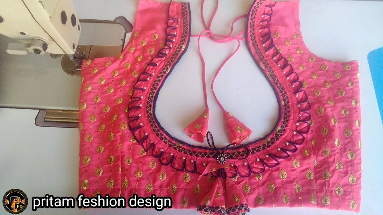 Fabulous and Beautiful Blouse Design|| Back Neck Design cutting and stitching blouse #blousedesign
