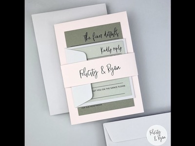 Felicity Parcel Wedding and Evening Invitation DIY Tutorial