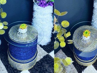 GLAM ACCENT TABLE | OTTOMAN | CRAFTING | DIY | FASHION PIXIES
