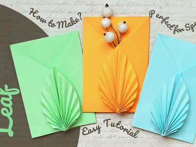 Handmade Leaf Envelope | How to Make Envelope | Easy Tutorial