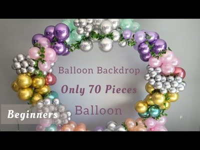 How to do a Dollar Tree Balloon Hoop Backdrop