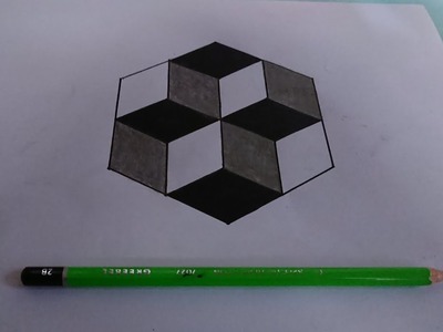 How to draw 3d trick art cube 2023 on paper