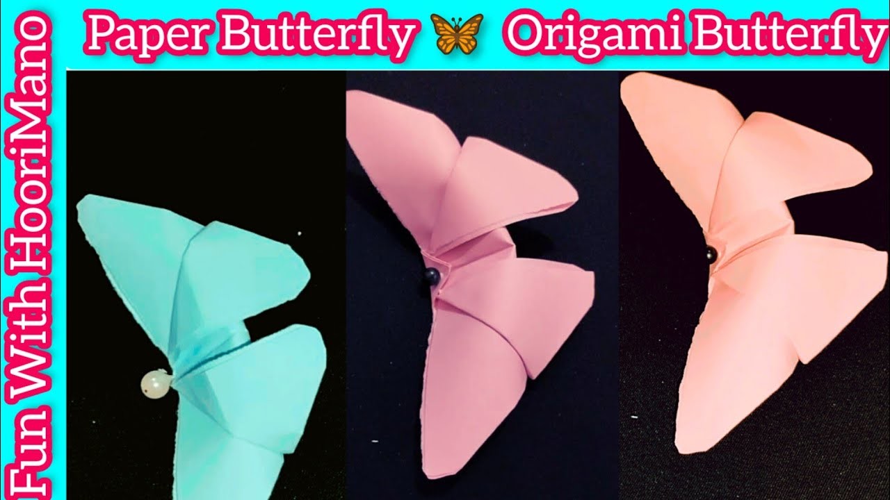 How To Make Origami Butterfly | Easy Paper Butterfly | DIY Art | Easy Craft by Fun with Hoori Mano