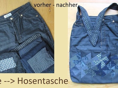 Jeans → Hosentasche. upcycling