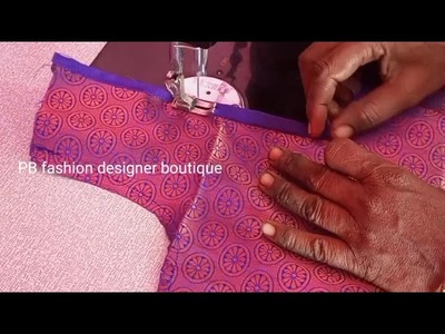 Lace blouse design Cutting and Stitching | Blouse Back Neck Design | Simple Blouse back neck design