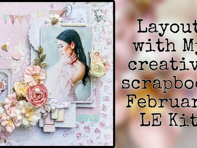 Layout with my creative scrapbook February Limited edition kit