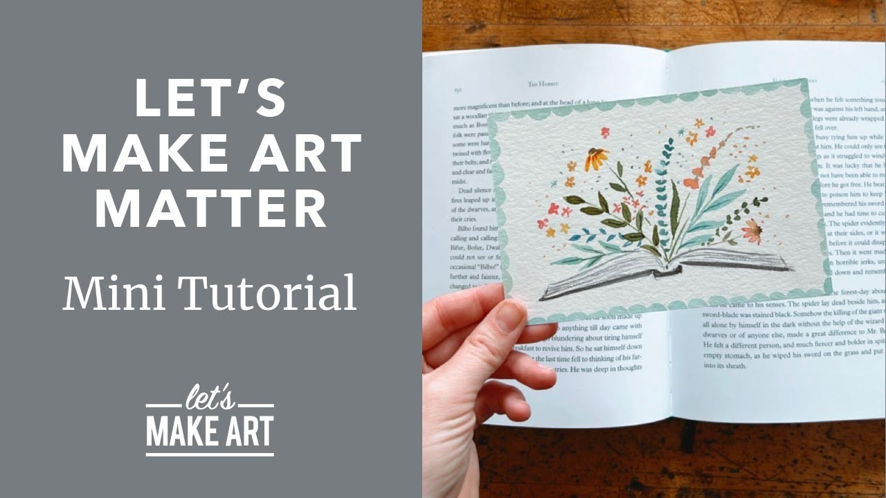 Let's Make Art Matter: Book Club | Mini Watercolor Tutorial by Sarah Cray of Let's Make Art