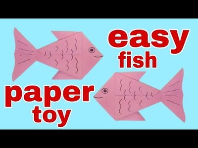 Make easy paper fish???? hand made art and craft and paper toys and new ideas by fida Hussain