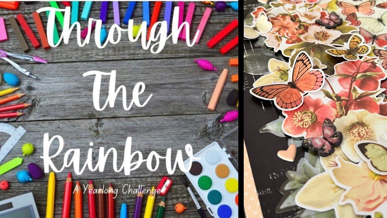 One Fine Day | Scrapbook Layout Process | #throughtherainbow2.0 | February = Coral