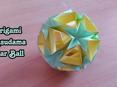Origami Kusudama Star Ball|Paper Art Origami|DIY Star Ball| #kusudama #kusudamaball
