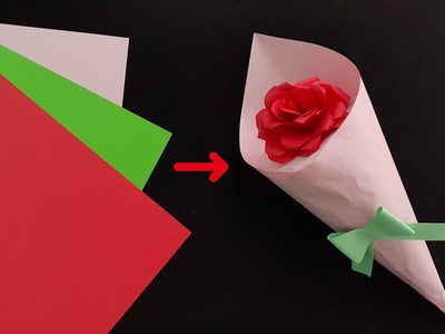 PAPER FLOWER BOUQUET TUTORIAL (Valentine's Day)