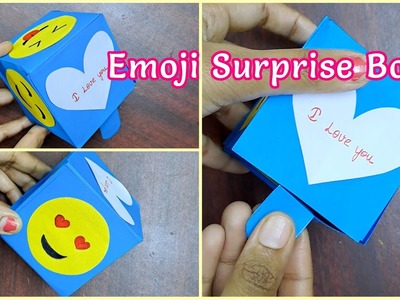 Pull out emoji surprise box | Easy paper gift idea in tamil | Priyauma crafts