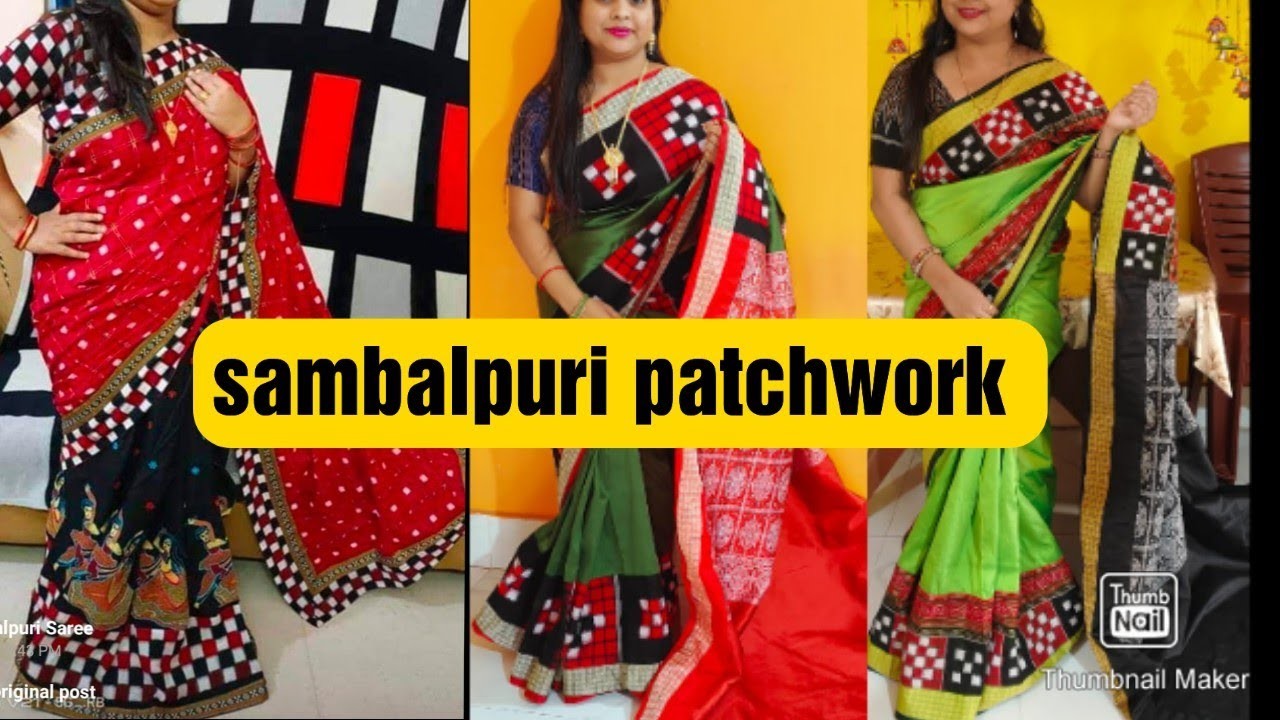 Sambalpuri All design patchwork saree.shantikrishnacollection