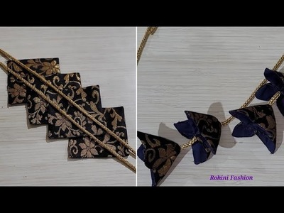 Simple and easy Fabric latkan making for blouse design #fabriclatkan #diy #tessels #rohinifashion