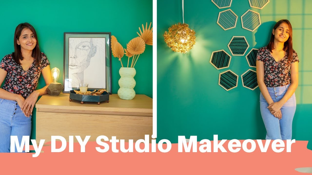Studio Makeover on a Budget. DIY Studio Room Makeover I Dhara Patel