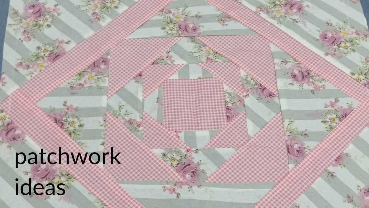 The secret this beautiful and easy patchwork for beginners.easy sewing project