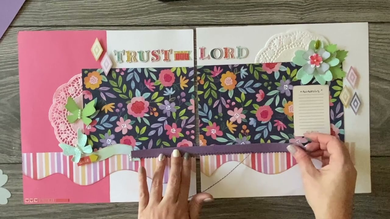 Two page scrapbooking page design