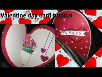 Valentine's Day card tutorial.diy valentine card idea