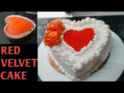Valentine's Day Special Cake Recipe.Red Velvet Cake Recipe.Very Easy And Soft Cake Recipe At Home