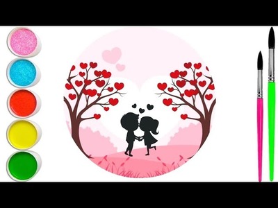 Valentines Day Drawing Love Romantic Drawing | How To Draw Valentines Day Card Easy ❤????????????????
