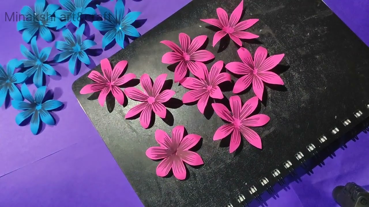 Wall hanging ideas.Room decor ideas.wall hanging paper craft.paper flower.craft