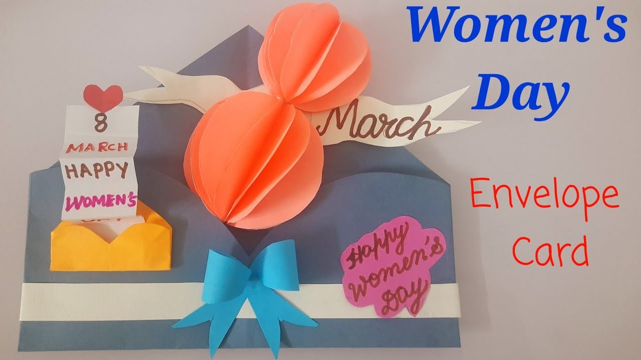 Women's Day Special Envelope Card Women's Day Greeting Card | Envelope Making | Women's Day Craft