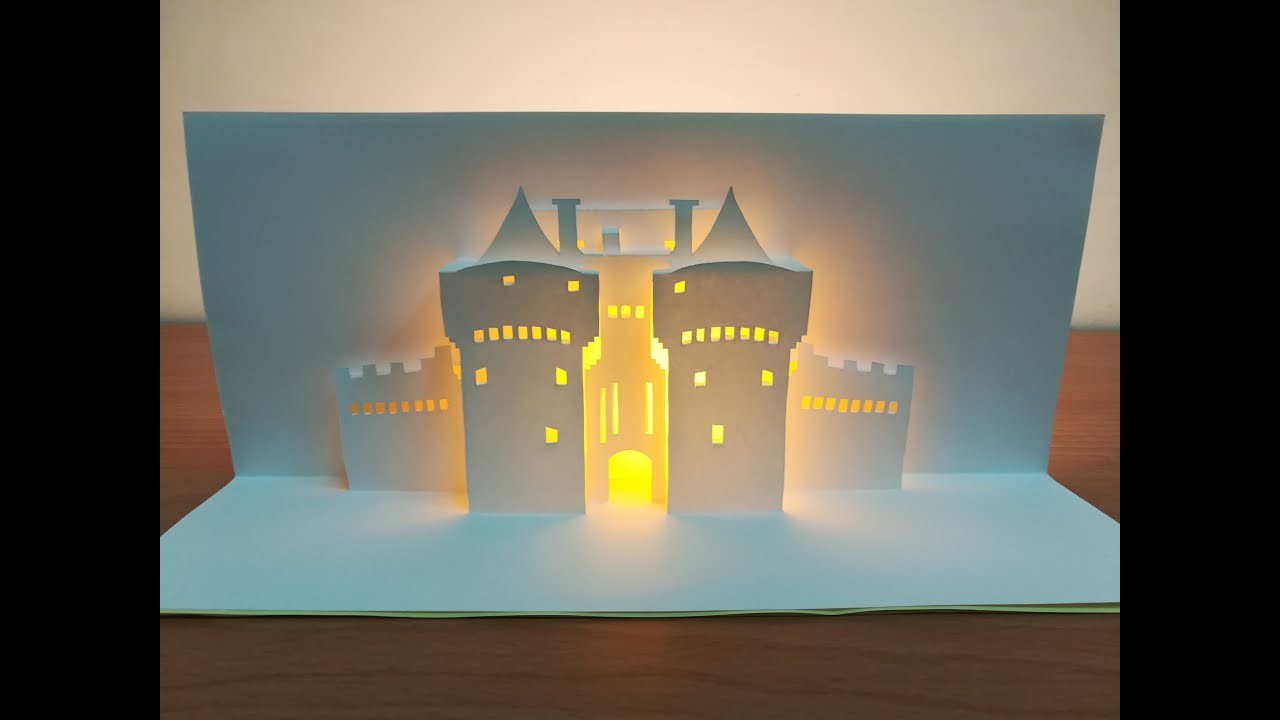 3D Castle Card｜Pop Up Card｜Kirigami｜Paper Art｜Origami｜3D城堡卡片 #218