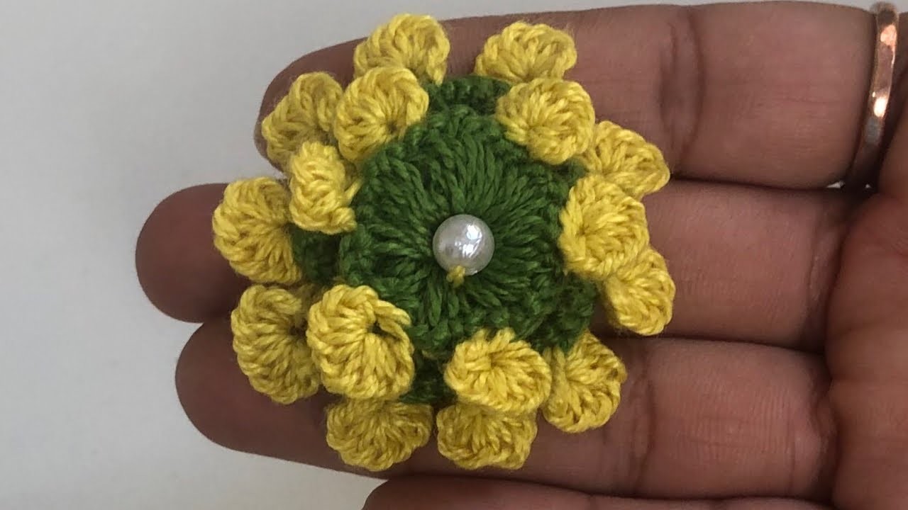 Amazing hand embroidery flower with unique ideas. superrrrr easy flower making idea for hair band