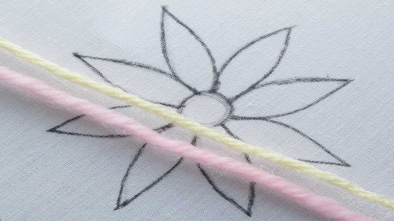 Amazing Hand Embroidery Wool Flower Making | Easy Flower Embroidery Stitches By Hand