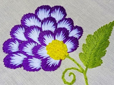 Beautiful Hand Embroidery Design | Stitch Flower Embroidery Work | Excellent Hand Embroidery Tips