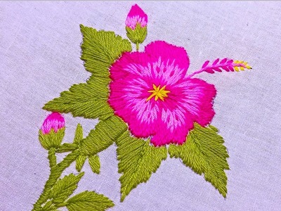 Beautiful Hand Embroidery Flower Design | Excellent Joba Flower Embroidery Work | Hand Embroidery