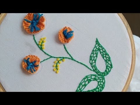 Brazilian embroidery design | hand embroidery for beginners