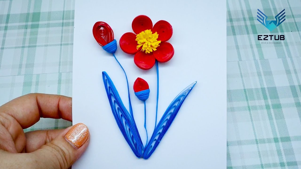 Create beautiful and delicate daffodils patterns from quilling easily | Tips quilling super cool