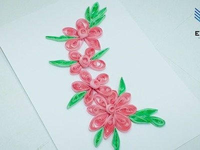 Decorate New Year's Day with super delicate peach blossoms with quilling | Crafts with paper