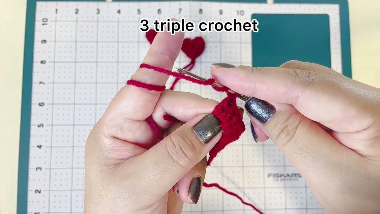 DIY Valentines Card with Mini Heart Crochet. 3D Pop up