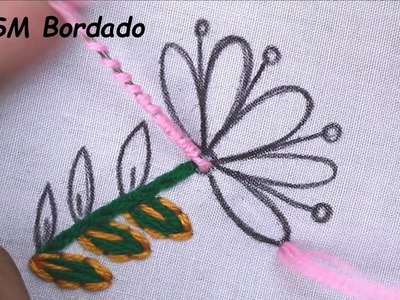 Hand Embroidery Flower Design Pattern, Needle point art New Flower Design,Flower Embroidery Pattern