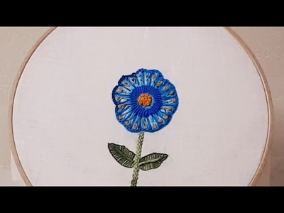 Hand embroidery  flower design