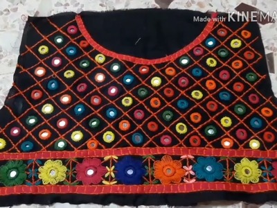 Hand Embroidery full heavy kurti step by step by Amara Fashion designer
