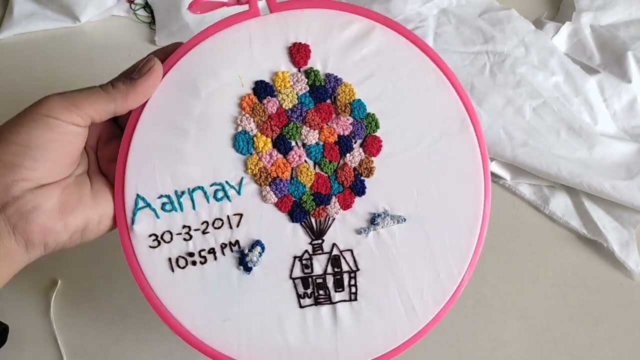 Hand Embroidery | Hand Embroidery For Beginners | hoop enclosing video | Poonam's Thread Art