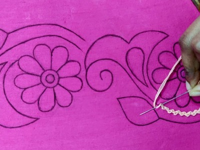 Hand embroidery so beautiful border line nakshi kantha part 1,Nokshi katha selai,Kantha embroidery