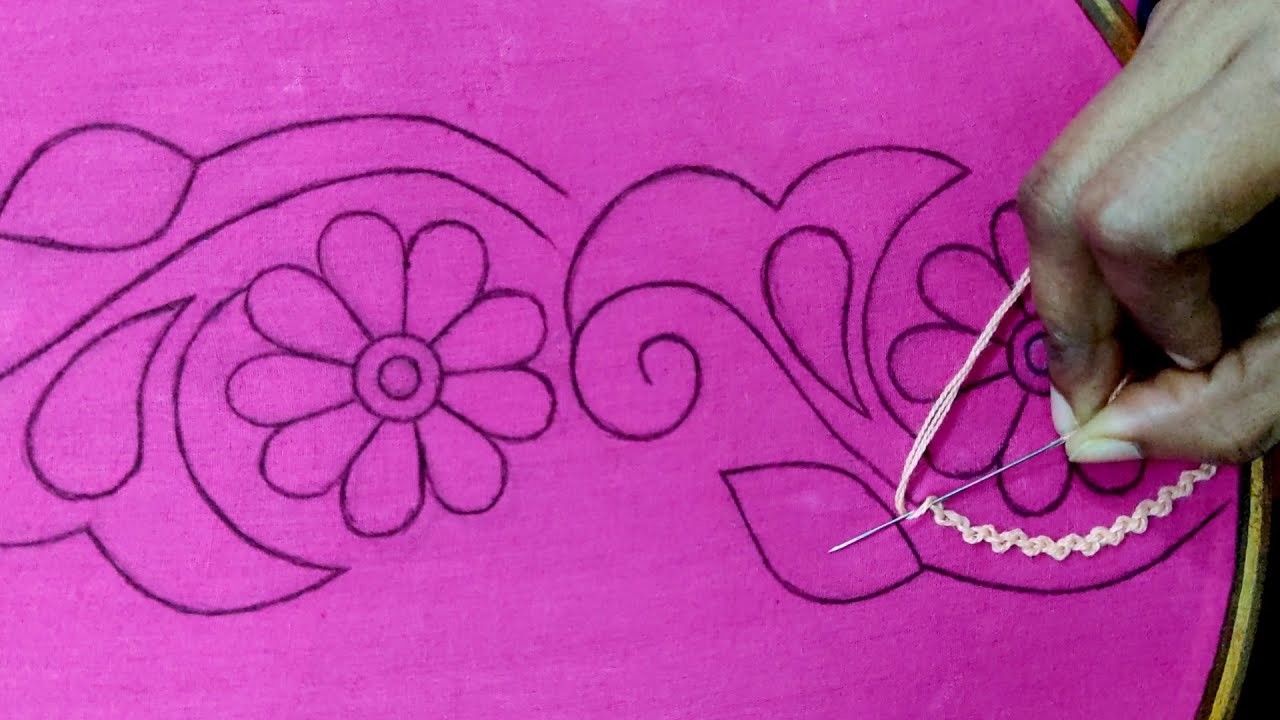 Hand embroidery so beautiful border line nakshi kantha part 1,Nokshi katha selai,Kantha embroidery